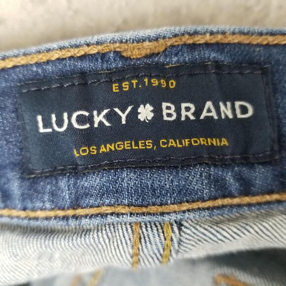 Lucky Brand Jeans Mens 34x32 Blue 221 Straight Stretch Zip Fly Straight Leg - Picture 12 of 16